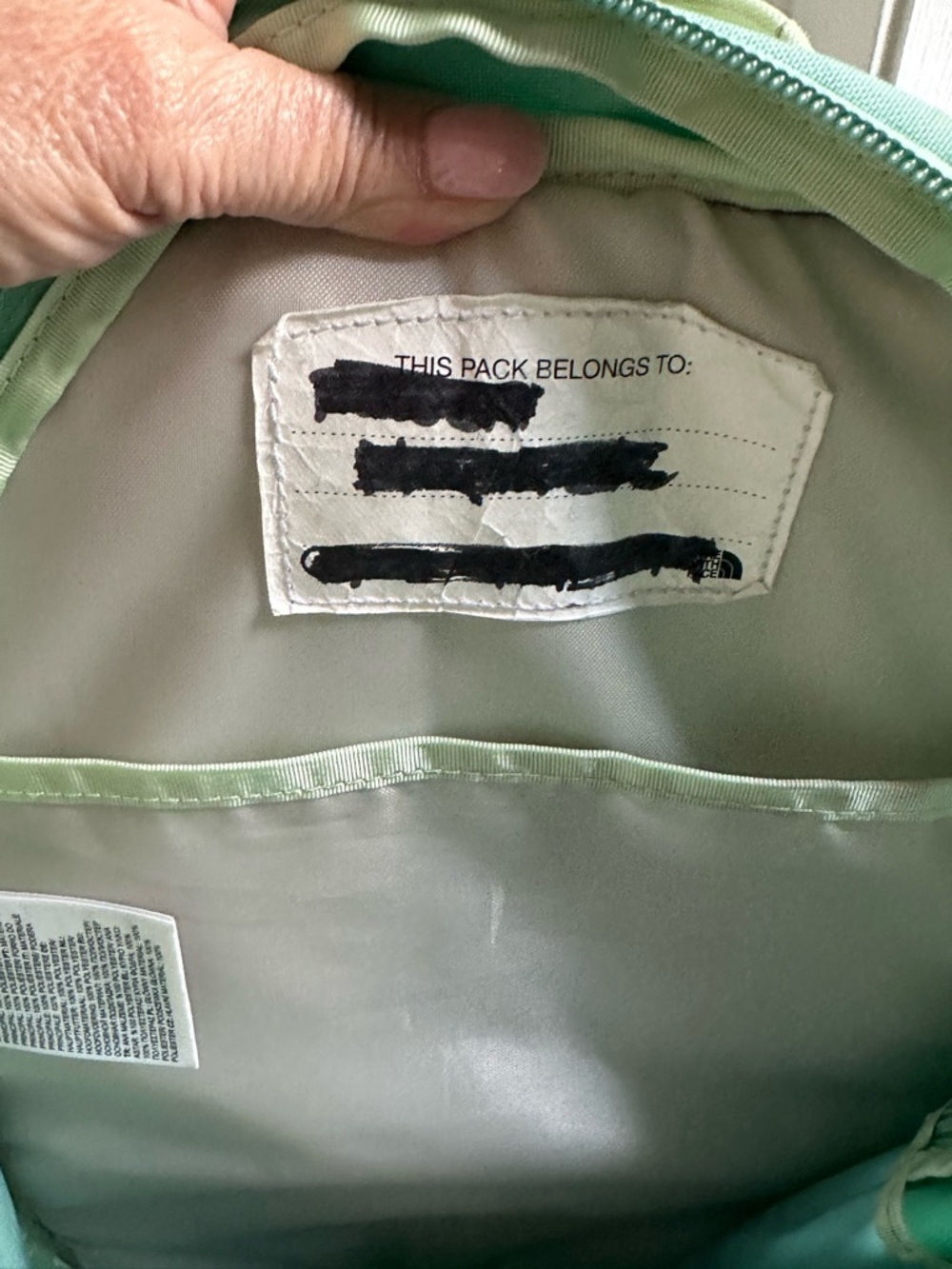 The North Face Backpack Green Youth Daypack Bookbag School Travel Lightweight - Picture 6 of 6
